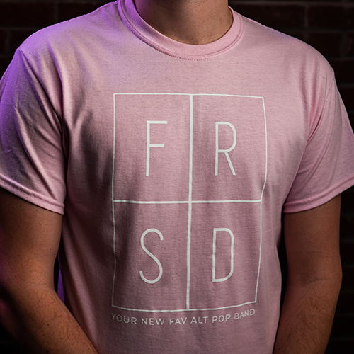 frsd your new fav alt pop band light pink t-shirt